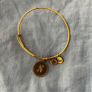 Alex and Ani N initial bracelet